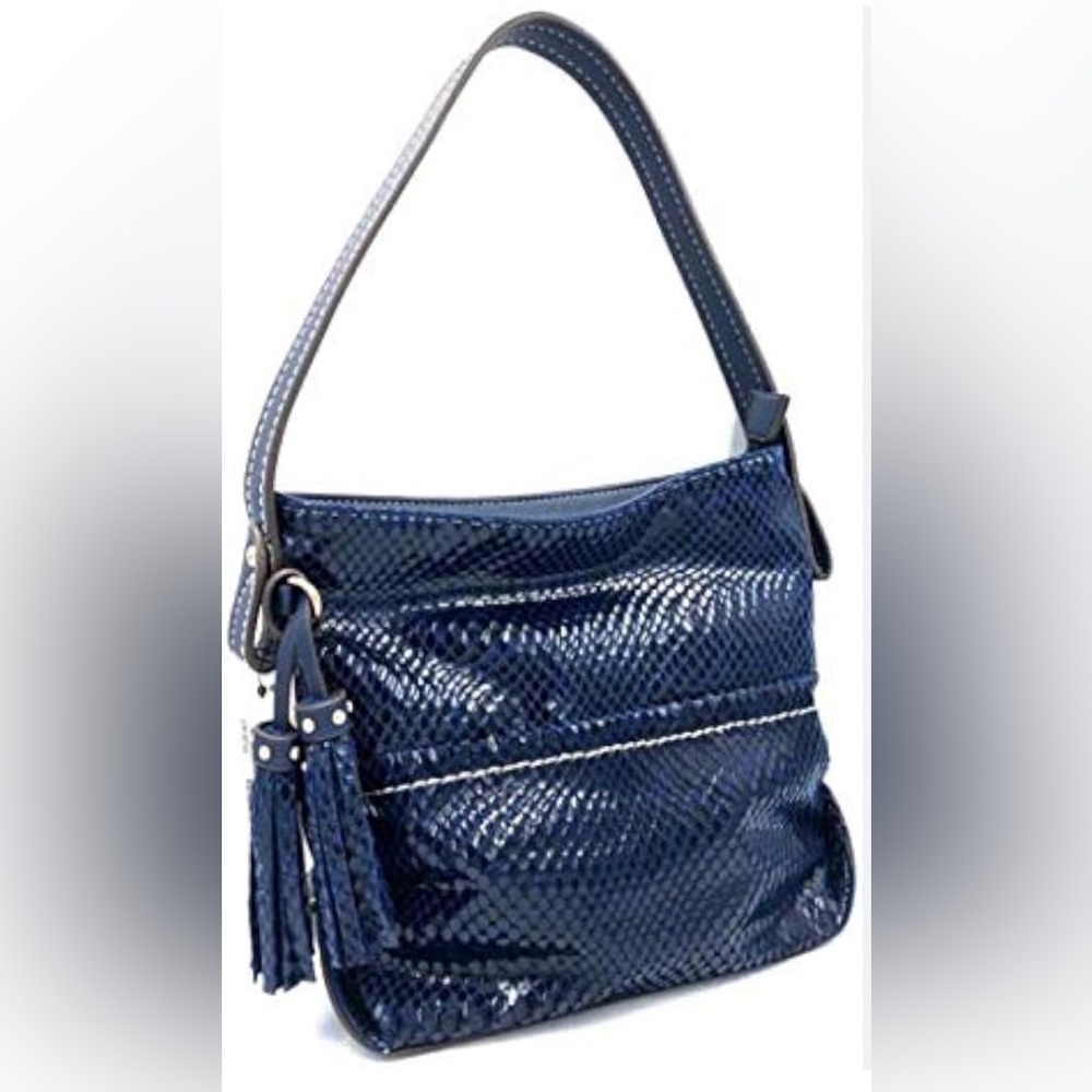 Sondra Roberts Shiny blue Hobo Bag